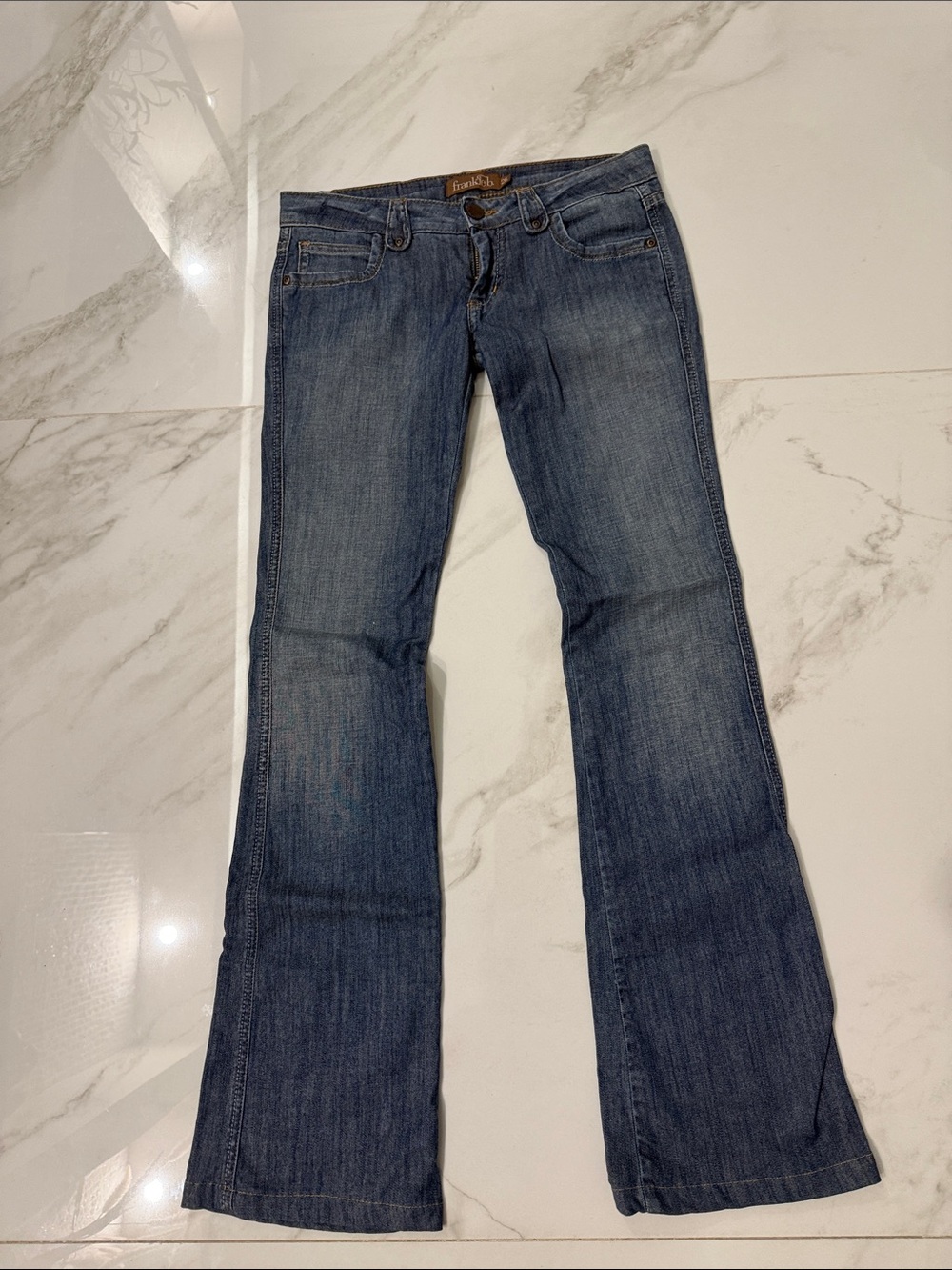 Frankie B. Dark Blue Flare Jeans